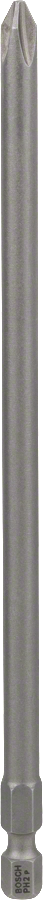 Bosch 2607001540 Ph2 Screwdriver Bit, 152mm Length, Single Ended, Pack Of 1