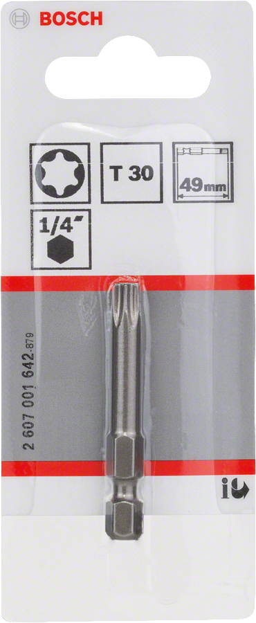 Bosch 2607001642 Screw Driver Bits, Torx 30mm, 49mm Length Pack Of 1 - photo 2