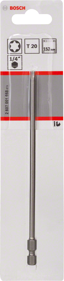 Bosch 2607001668 Screw Driver Bits, Torx 20mm, 152mm Length Pack Of 1 - photo 2