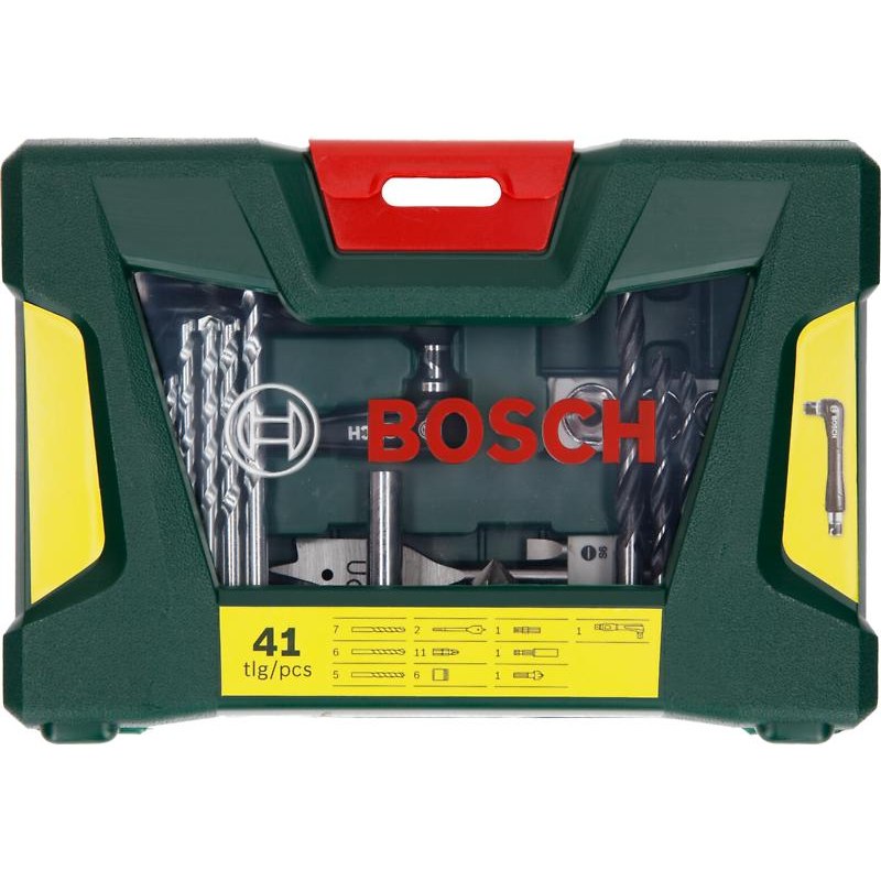 Bosch 2607017316 Bosch Drill Bit & Screwdriving Bits Set, 41 Piece, Green, With Masonry+metal+wood Drill Bits, Screwdriver Bits & An - photo 2