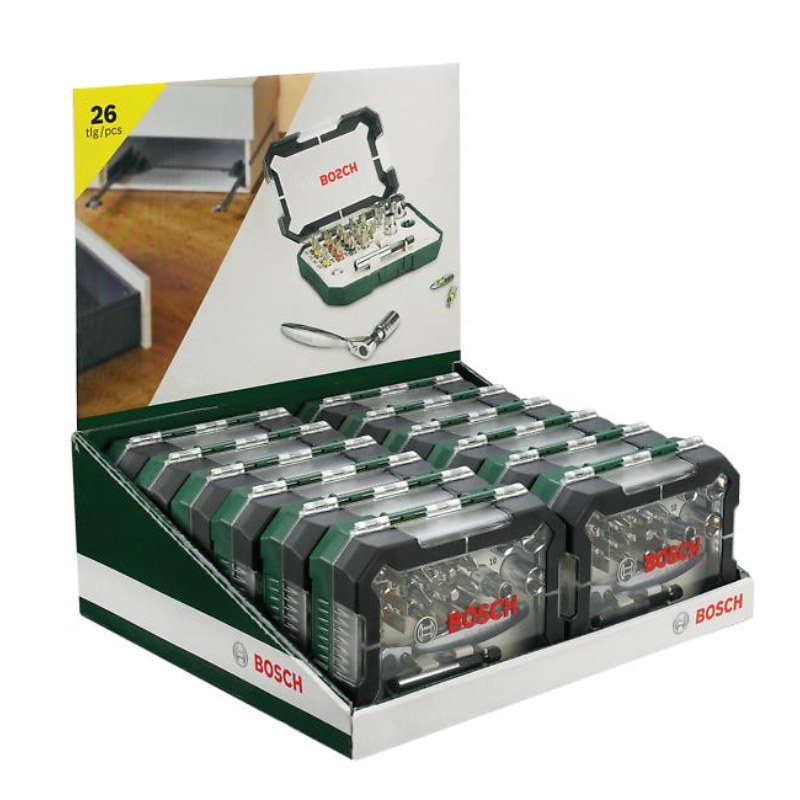 Bosch 2607017322 Bosch Screwdriver Bit And Ratchet Set, 26 Pieces, With 25mm Screwdriver Bits And A Ratchet For Fastening And Loosening - photo 2