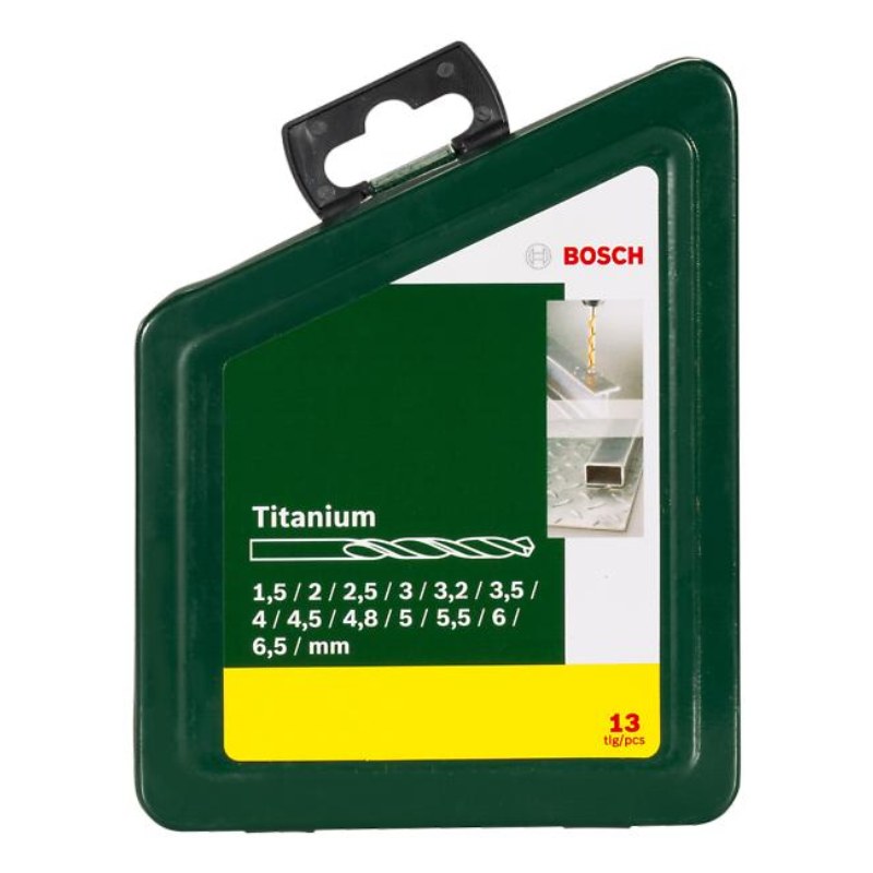 Bosch 2607019436 13-Piece Hss-Tin Metal Drill Bit Set, With Hss-G Bits Coated With Tin, 15mm To 65mm, In Gradation Of 05mm - photo 2