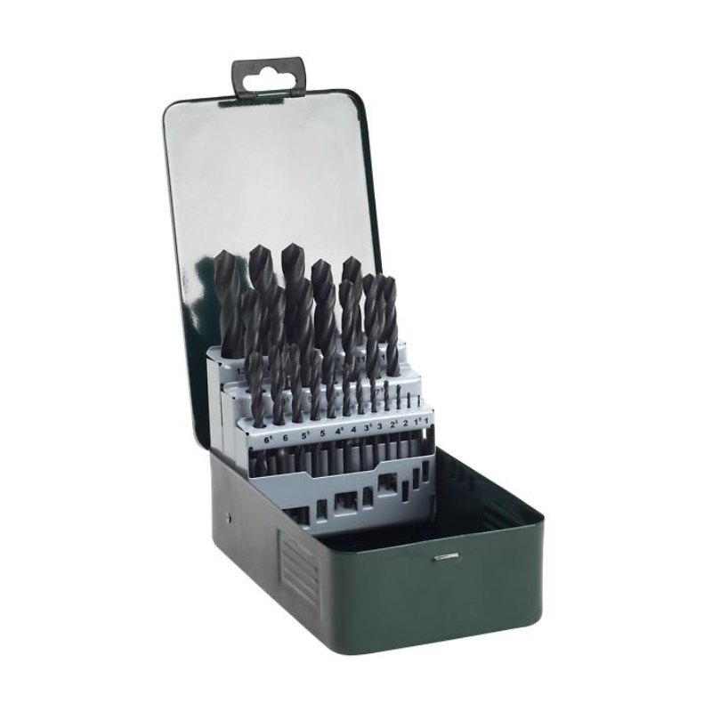 Bosch 2607019446 25 Pc Metal Drill Bits Set, With Hss-R Bits, 1mm To 13mm In Gradation Of 05mm