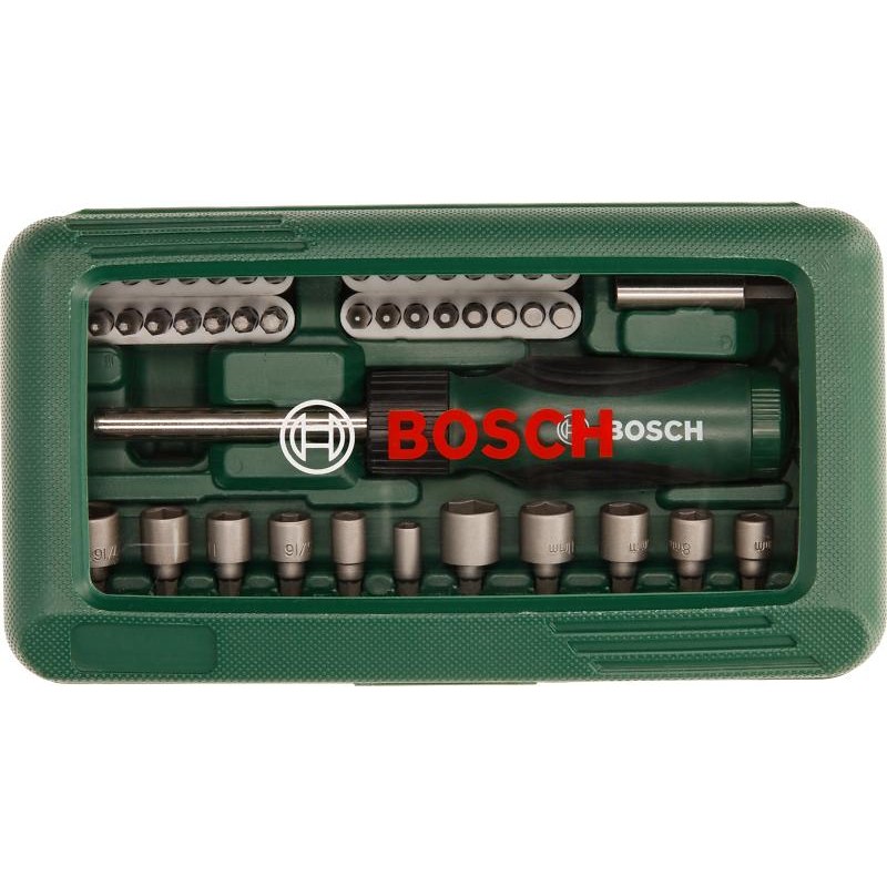 Bosch 2607019504 Bosch 46-Piece Green Screwdriver Set, With Screwdriver Bits And 12 Nutsetters - photo 2
