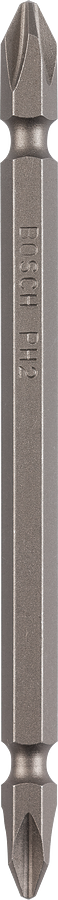 Bosch 2608521040 Extra Hard, Double Ended Screwdriver Bits, Type Ph2-Ph2, Length 110mm,grey, Pack Of 10