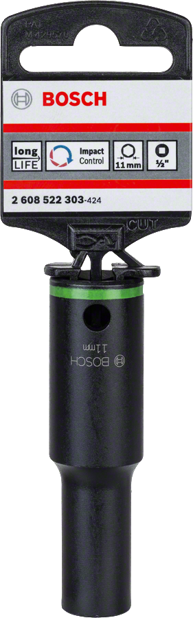 Bosch 2608522303 Hexagon Socket Wrench- 1/2" 77mm Length- 11mm Af - photo 2