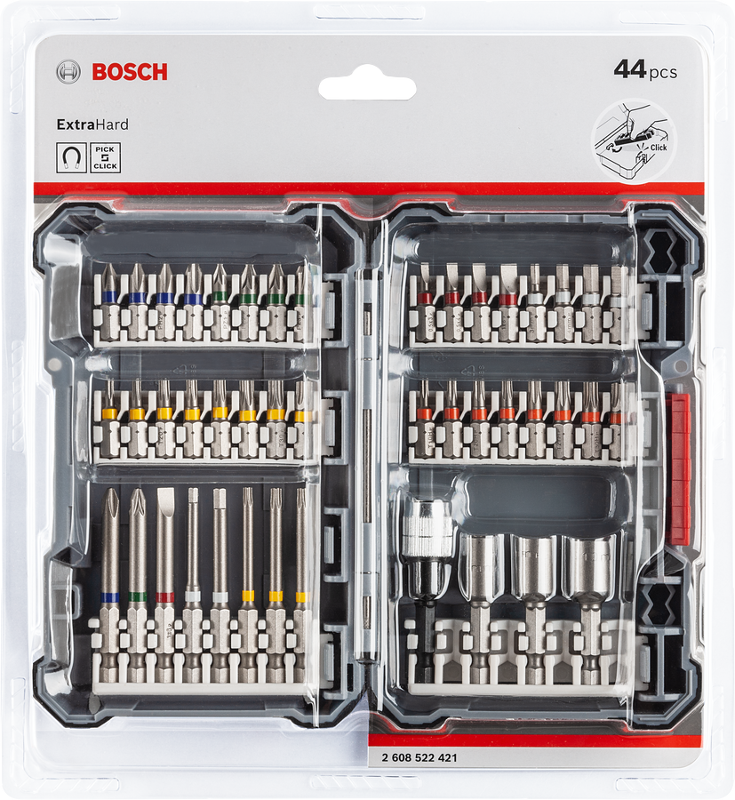Bosch 2608522421 44 Pcs Mixed Screwdriver Bits Set, With 25mm And 65mm Screwdriver Bit, In A Robust Packaging - photo 2