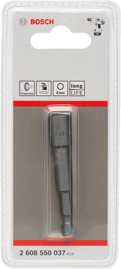 Bosch 2608550037 Extra Hard Nutsetter 8 mm (M5), 65 mm, 1/4" Hex Shank - photo 2