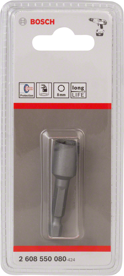Bosch 2608550080 Extra Hard Nutsetter 8 mm (M5), 50 mm, 1/4" Hex Shank - photo 2