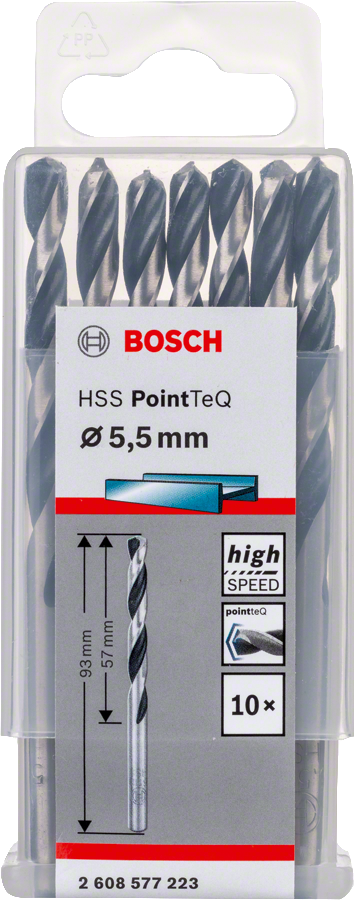 Bosch 2608577223 Metal Drill Bit, Hss Pointteq, With Din338 Standards, Diameter 5.5mm, Pack Of 10 - photo 2