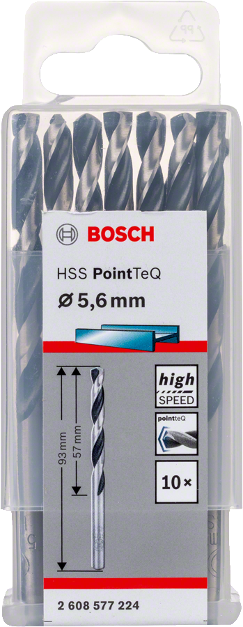Bosch 2608577224 Metal Drill Bit, Hss Pointteq, With Din338 Standards, Diameter 5.6mm, Pack Of 10 - photo 2