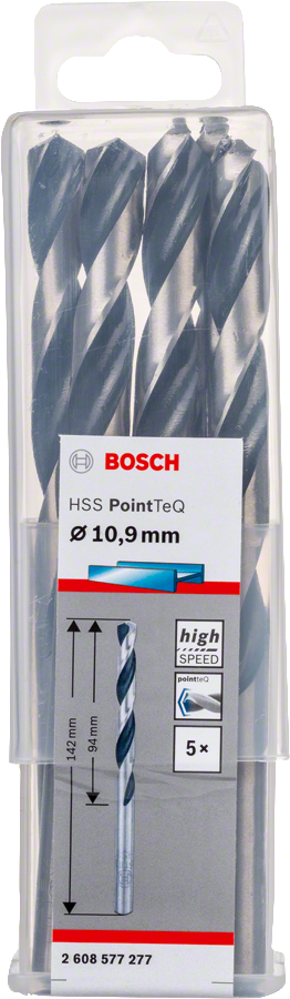 Bosch 2608577277 Metal Drill Bit, Hss Pointteq, With Din338 Standards, Diameter 10.9mm, Pack Of 5 - photo 2