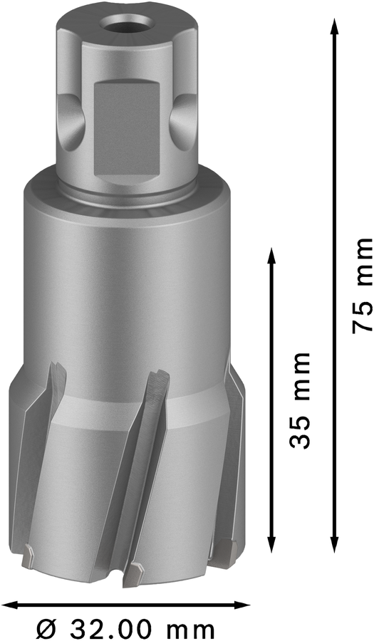 Bosch 2608577492 Tungsten Carbide Teeth Annular Cutter With Diameter 32 Mm & Cutting Depth 35mm,pack Of 1,pin To Be Bought Extra - photo 3
