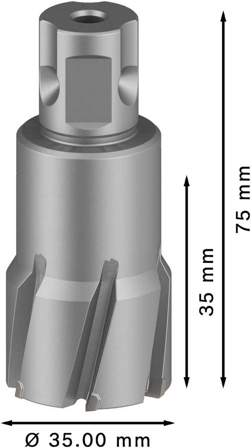 Bosch 2608577493 Tungsten Carbide Teeth Annular Cutter With Diameter 35mm & Cutting Depth 35mm,pack Of 1, Pin To Be Bought Extra - photo 3