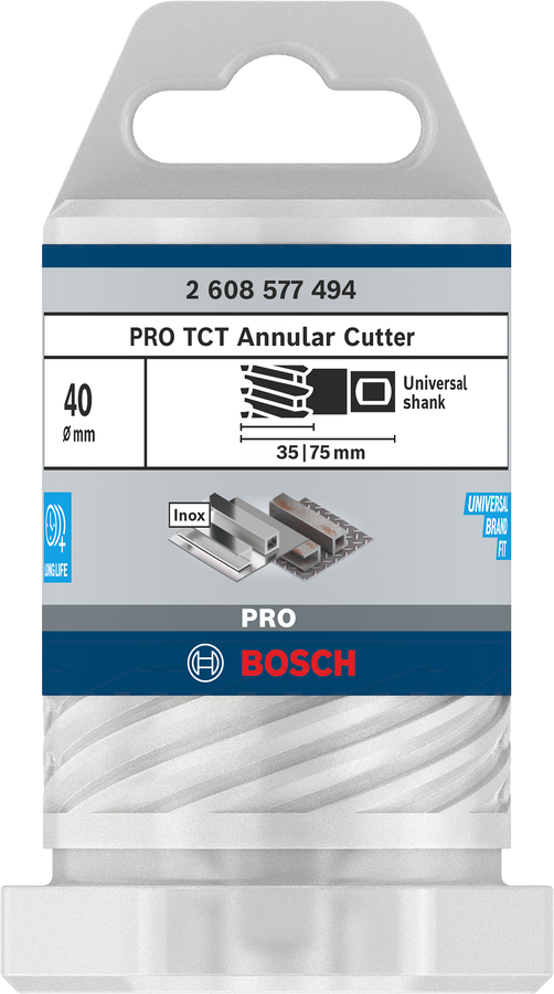 Bosch 2608577494 Tungsten Carbide Teeth Annular Cutter With Diameter 40mm & Cutting Depth 35mm,pack Of 1, Pin To Be Bought Extra - photo 2