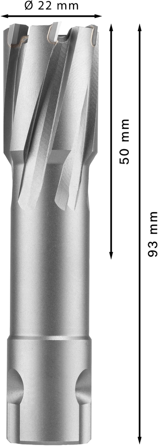 Bosch 2608577499 Tungsten Carbide Teeth Annular Cutter With Diameter 22mm & Cutting Depth 50mm,pack Of 1, Pin To Be Bought Extra - photo 3