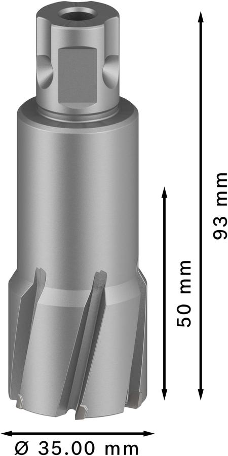 Bosch 2608577504 Tungsten Carbide Teeth Annular Cutter With Diameter 32mm & Cutting Depth 50mm, Pack Of 1, Pin To Be Bought Extra - photo 3