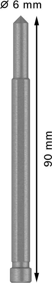 Bosch 2608577507 Annular Cutter Pin, Suitable For 14mm And 16mm Dia Cutter With 35mm Depth, Pin Length 90mm,pack Of 1 - photo 3