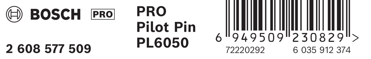 Bosch 2608577509 Annular Cutter Pin, Suitable For 14mm And 16mm Dia Cutter With 50mm Depth, Pin Length 106mm,pack Of 1 - photo 4