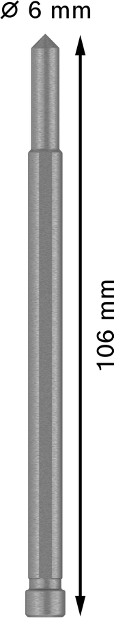 Bosch 2608577509 Annular Cutter Pin, Suitable For 14mm And 16mm Dia Cutter With 50mm Depth, Pin Length 106mm,pack Of 1 - photo 3