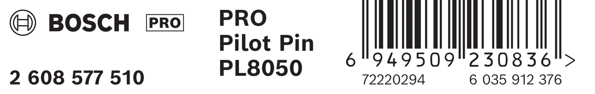 Bosch 2608577510 Annular Cutter Pin, Suitable For 50mm Depth, Pin Length 106mm,pack Of 1 - photo 4