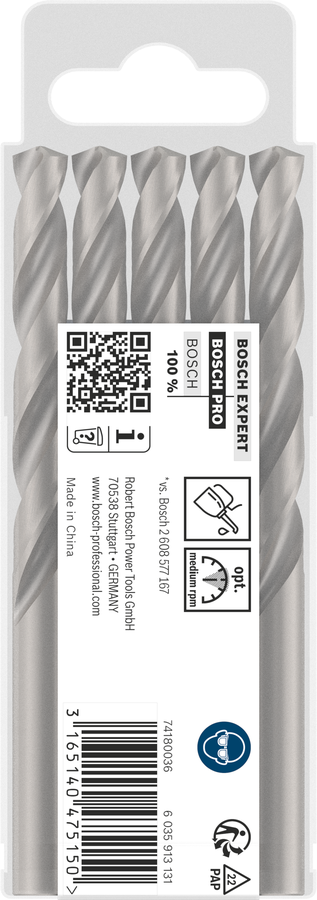 Bosch 2608585510 Hss-G Metal Drill Bits Diameter-8.3mm, Working Length-75mm, Total Length-117mm - photo 2