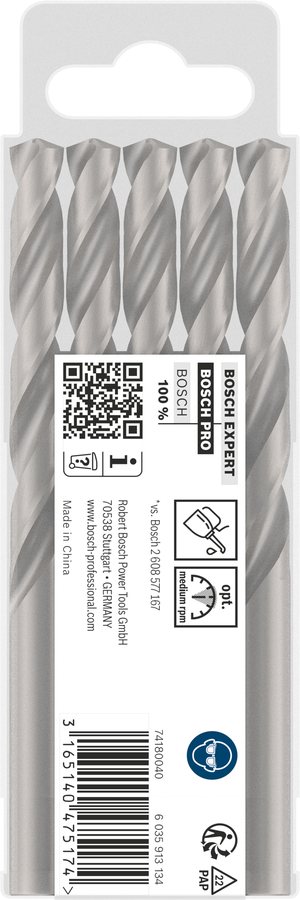 Bosch 2608585512 Hss-G Metal Drill Bits Diameter-8.6mm, Working Length-81mm, Total Length-125mm - photo 4