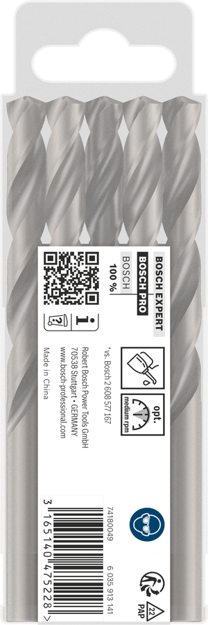 Bosch 2608585517 Hss-G Metal Drill Bits Diameter-9.3mm, Working Length-81mm, Total Length-125mm - photo 4