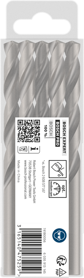 Bosch 2608585520 Hss-G Metal Drill Bits Diameter-9.7mm, Working Length-87mm, Total Length-133mm - photo 4