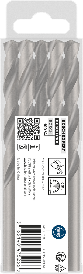 Bosch 2608585521 Hss-G Metal Drill Bits Diameter-9.9mm, Working Length-87mm, Total Length-133mm - photo 4