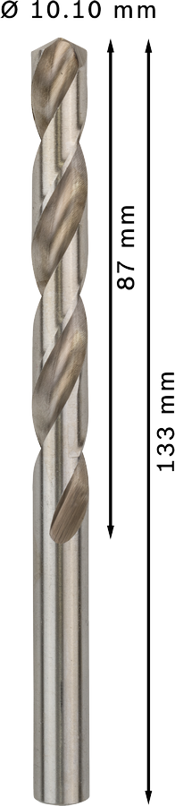 Bosch 2608585522 Hss-G Metal Drill Bits Diameter-10.1mm, Working Length-87mm, Total Length-133mm - photo 3