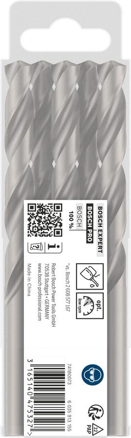 Bosch 2608585527 Hss-G Metal Drill Bits Diameter-10.7mm, Working Length-94mm, Total Length-142mm - photo 2