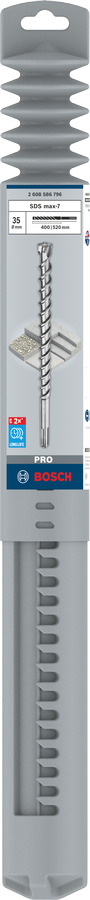 Bosch 2608586796 Sds Max-7 Hammer Drill Bit, 35mm Dia, 400mm Working Length - photo 2