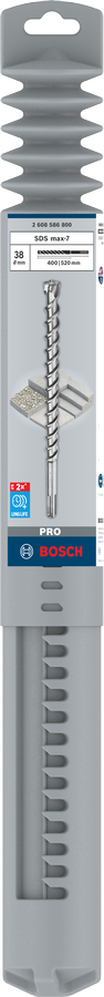 Bosch 2608586800 Sds Max-7 Hammer Drill Bit, 38mm Dia, 400mm Working Length - photo 2