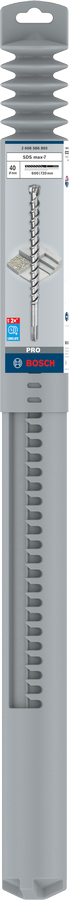 Bosch 2608586803 Sds Max-7 Hammer Drill Bit, 40mm Dia, 600mm Working Length - photo 2