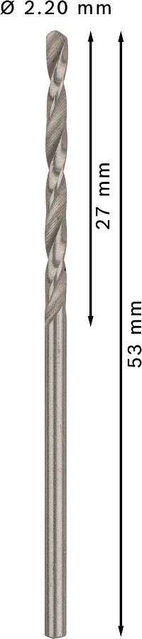 Bosch 2608595052 Metal Drill Bits Hss-G, Din 338, 22mm; Working Length- 27mm, Total Length- 53mm; Pack Of 10 - photo 3