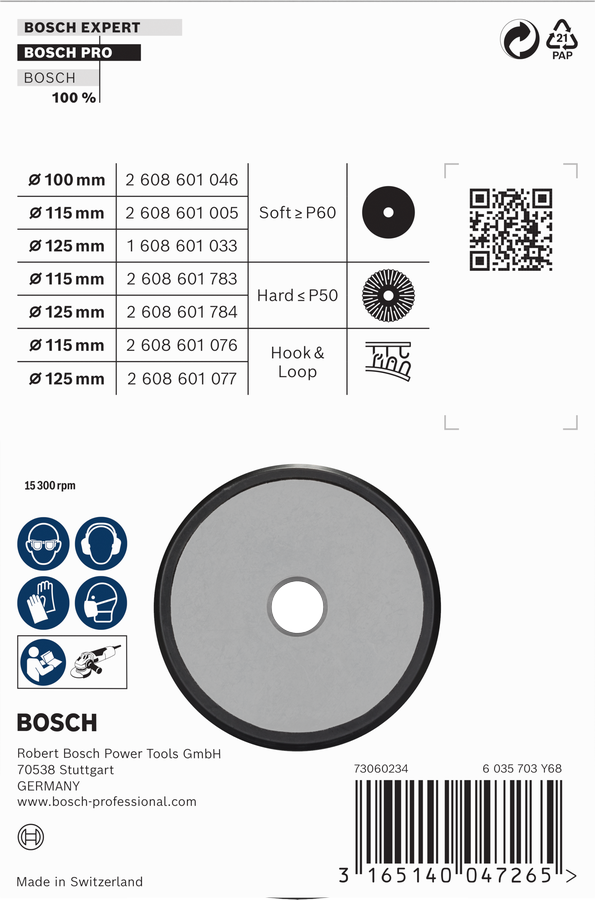 Bosch 2608601046 Rubber Backing Pad 100mm,1x - photo 3