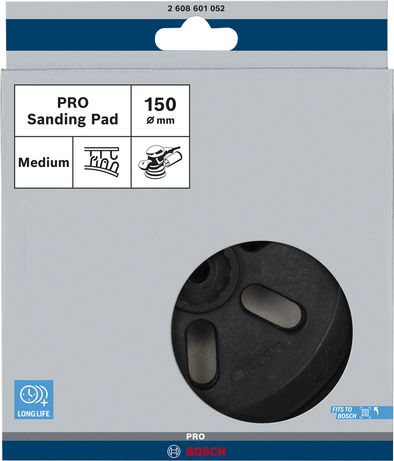 Bosch 2608601052 150mm, Sanding Pad, Appropriatem For Bosch Gex 150 Ac Professional; Pex 15 Ae, Medium-Hard - photo 2