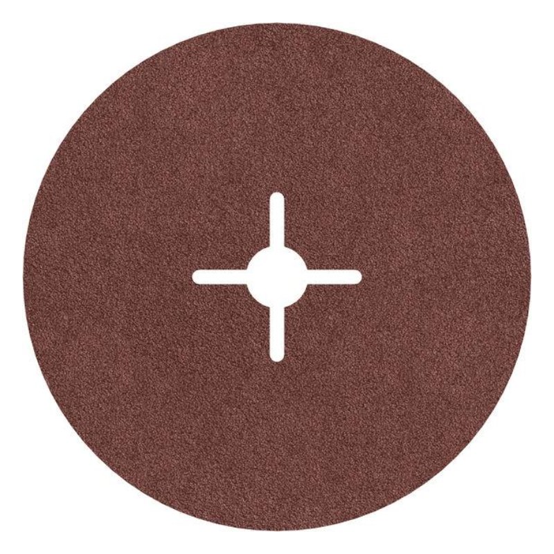 Bosch 2608601594 Fibre-Sanding Disc Aloxide, 180mm Dia, 60 Grit, Pack Of 25