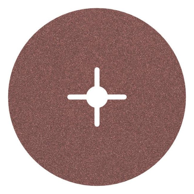 Bosch 2608601596 Fibre-Sanding Disc Aloxide, 180mm Dia, 100 Grit, Pack Of 25