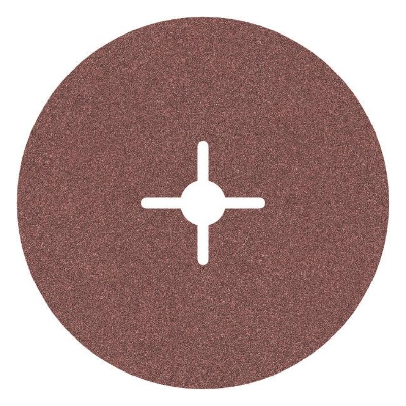 Bosch 2608601597 Fibre-Sanding Disc Aloxide, 180mm Dia, 120 Grit, Pack Of 25