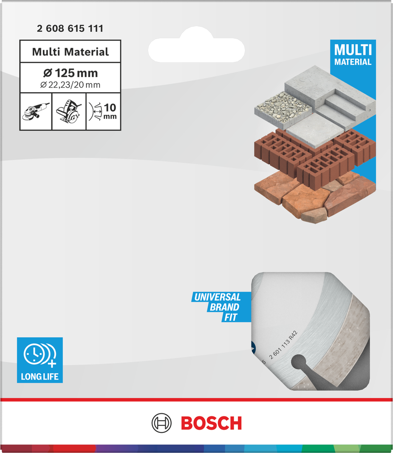 Bosch 2608615111 Diamond Cutting Blade With 2223 Mm Bore, 5" / 125mm Diameter & Segment Height 12mm, Pack Of 1 - photo 2