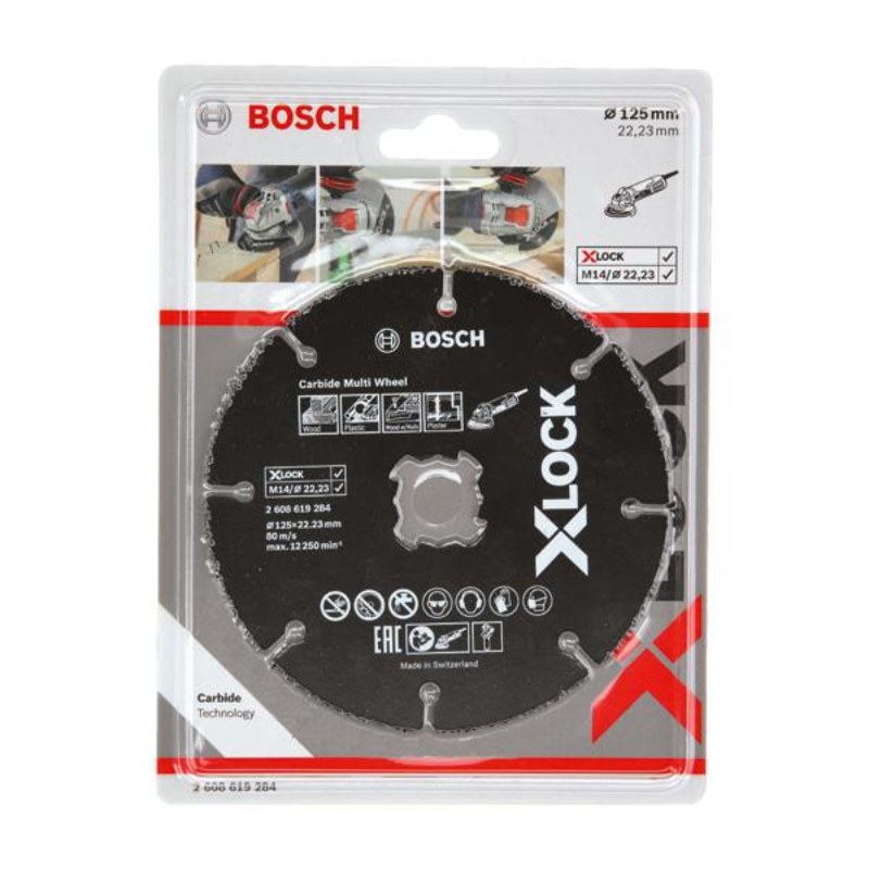 Bosch 2608619284 X-LOCK Carbide Multi Wheel, 125 mm - photo 2