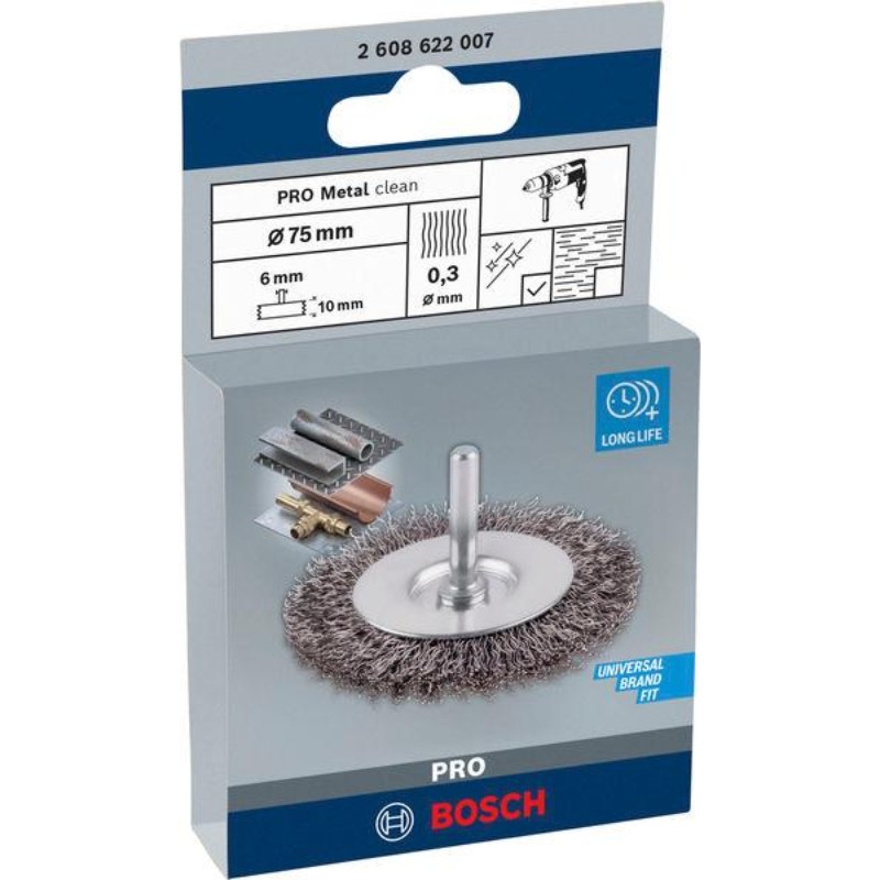 Bosch Professional Steel Wire Wheel Brush 75mm - photo 2