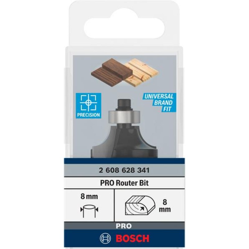 Bosch Router Bit Rounding Over R8xØ28.7xL15.2xS8 - 2608628341 - photo 2