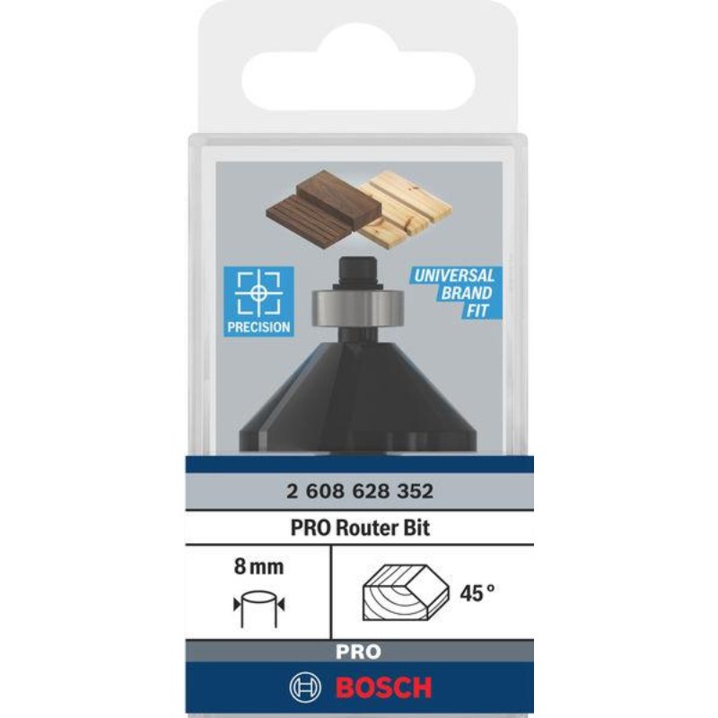 Bosch Router Bit Chamfer 45°xØ35xL14.7xS8 - 2608628352 - photo 2
