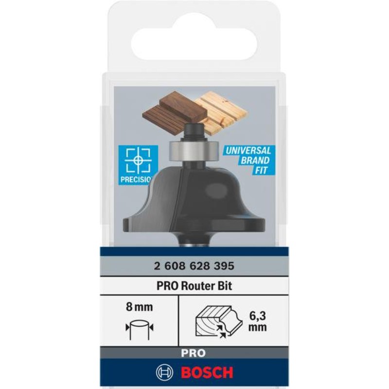 Bosch Router Bit Edge Forming Bit R6.3xØ38.1xL17.1xS8 - 2608628395 - photo 2