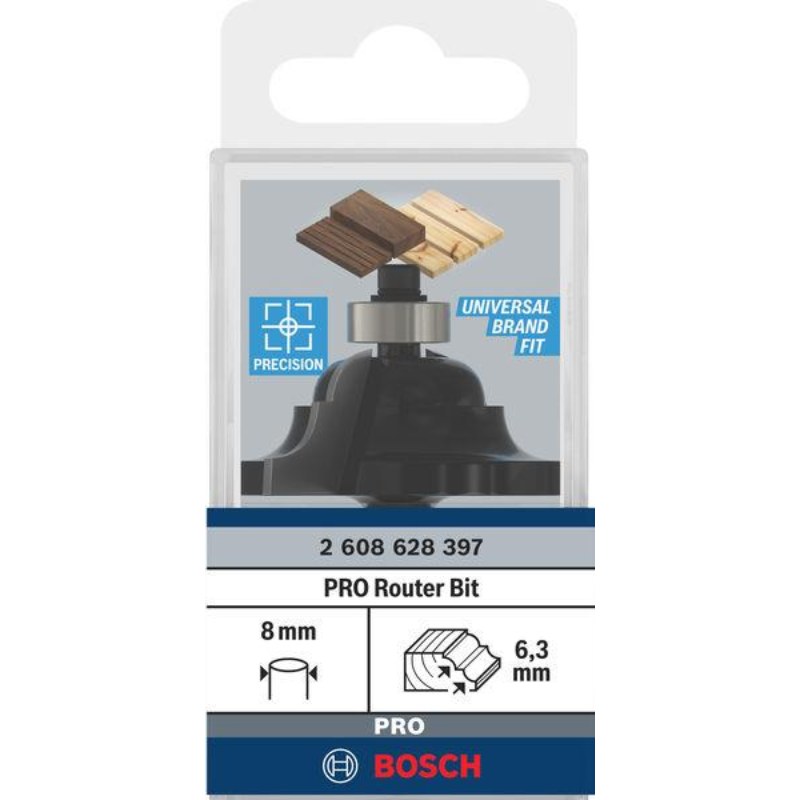 Bosch Router Bit Edge Forming Bit R6.3xØ42.9xL17.7xS8 - 2608628397 - photo 2