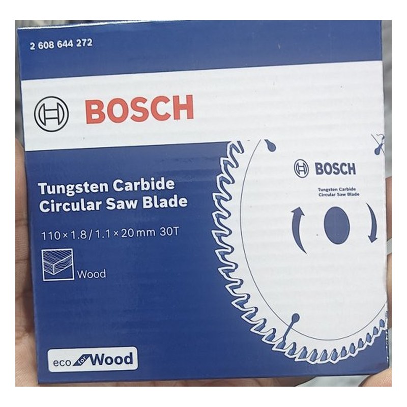 Bosch 2608644272 Eco for Wood TCT Circular Saw Blade 4'' / 110mm Dia, 20mm Bore, 30 Teeth, Pack Of 5