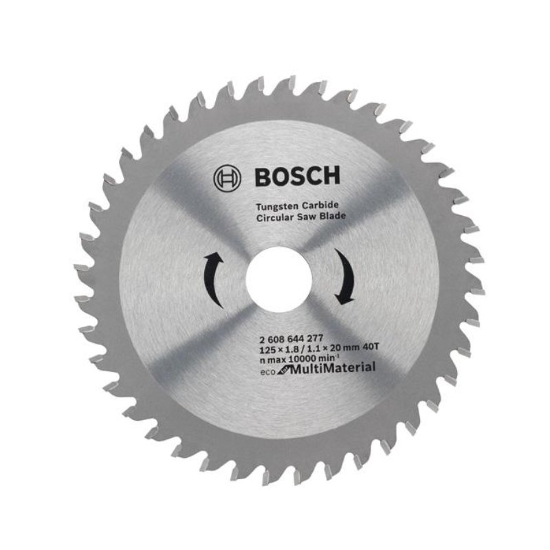 Bosch 2608644277 Circular Saw Blade For Aluminium And Other Non-Ferrous Material, 5" / 125 Mm Dia, 40 Teeth, 20mm Bore, Pack Of 1